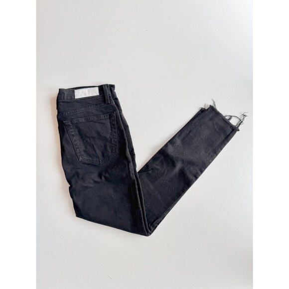 REDONE 90's Black High Rise Skinny Leg Ankle Jeans, Size 28 - Picture 5 of 16